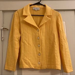 St. John Collective Yellow Suit Jacket